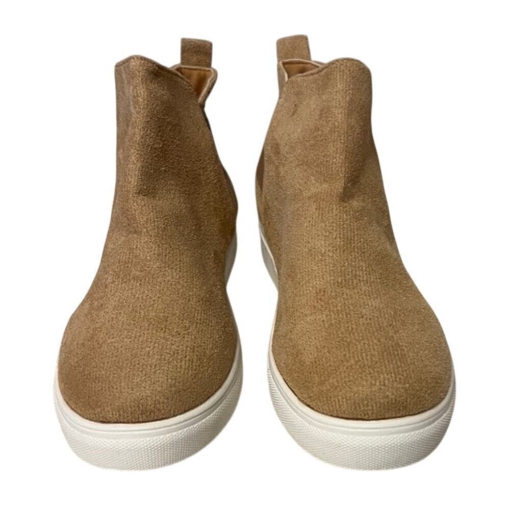 Women's Slip On Boots Sneakers Size 42 Camel Brown New